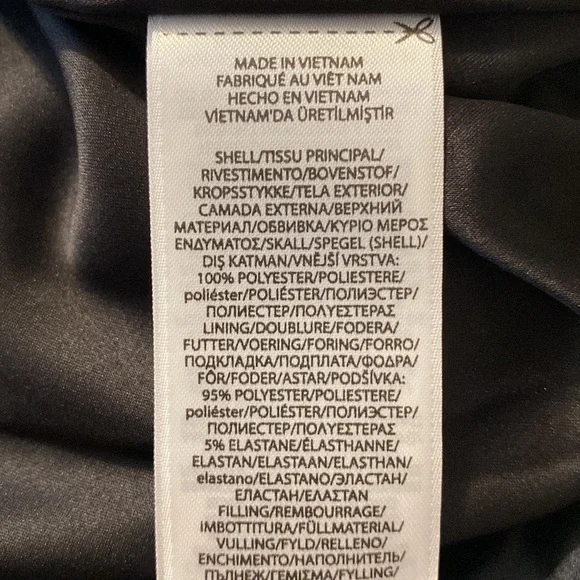 Lauren Ralph Lauren Black Plus Size Satin Puffer Jacket 2X NWT - Picture 7 of 16